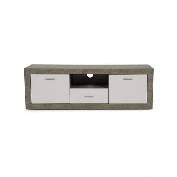 Nigol Tv Unit Upto 55 Inch Melamine - Grey White