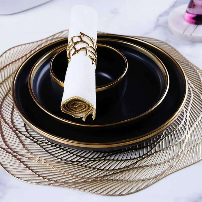 Nilar S/4 Placemat Gold D38Cm