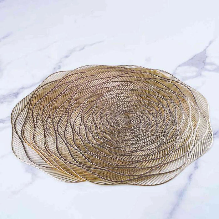 Nilar S/4 Placemat Gold D38Cm