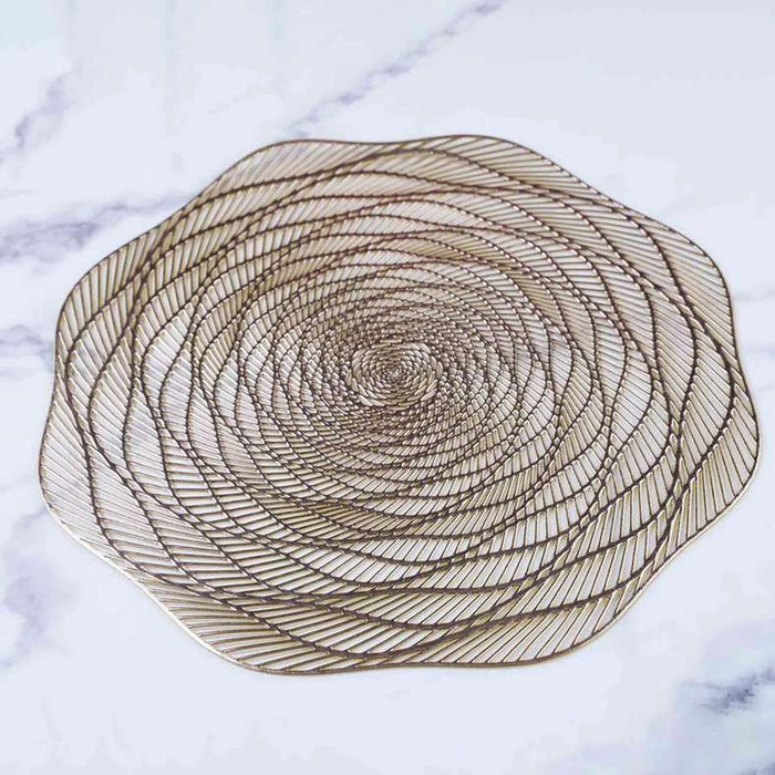 Nilar S/4 Placemat Gold D38Cm