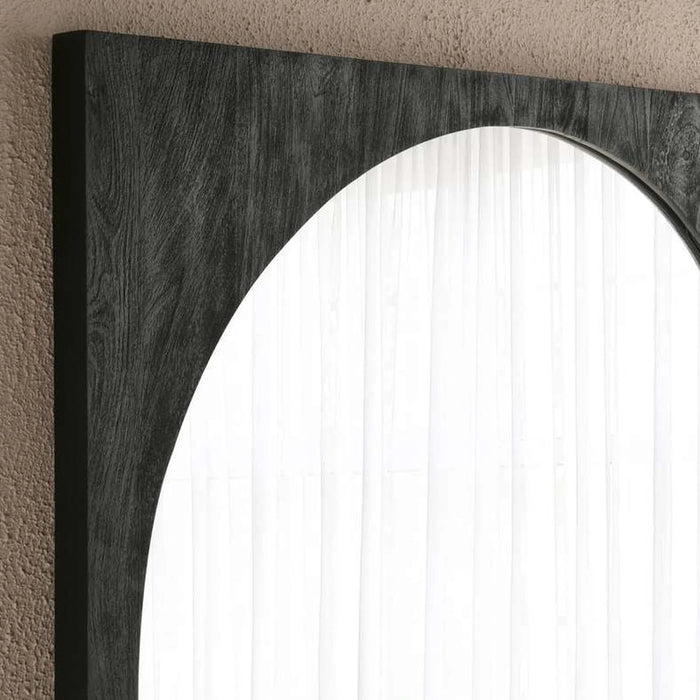 Nitia Standing Mirror Wood - Black Pan Home