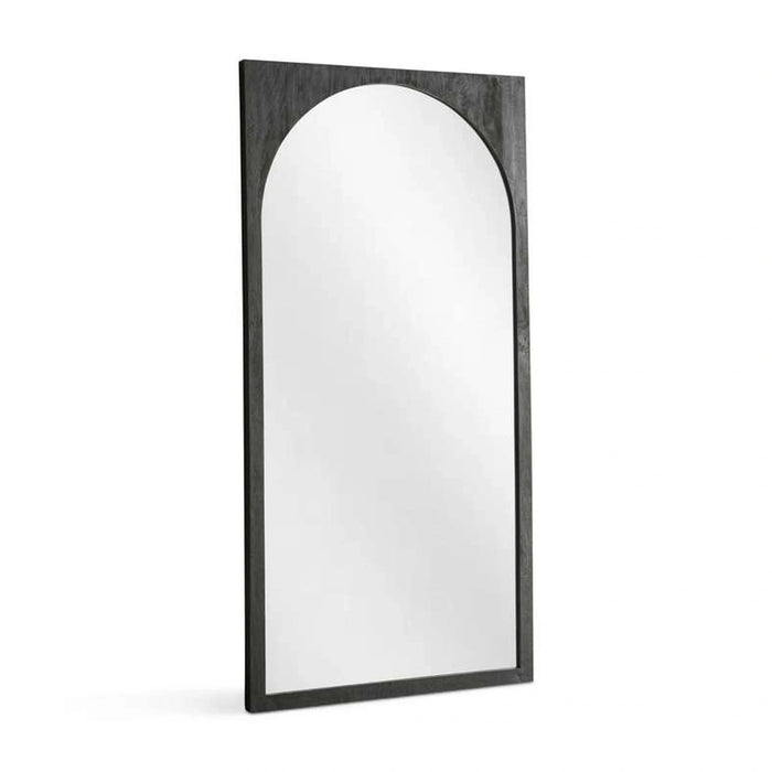 Nitia Standing Mirror Wood - Black Pan Home