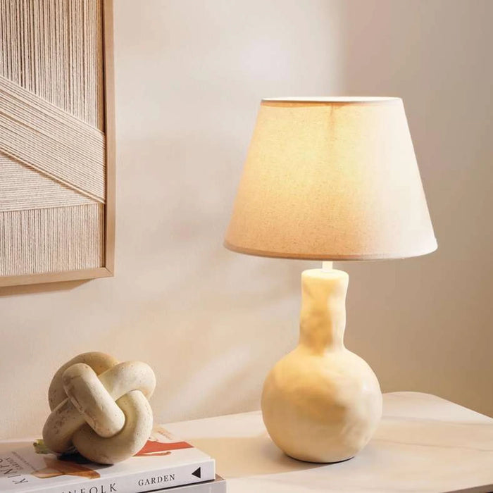 Nixon E-27 Ceramic Table Lamp 28X28X47.5Cm - Beige