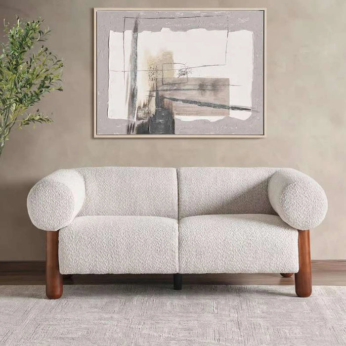 Node 2 Seater Sofa - Beige Pan Home