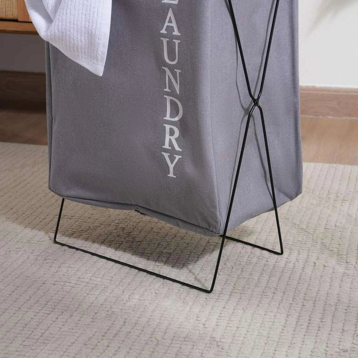 Nola Laundry Hamper 48Cm - Grey Pan Home