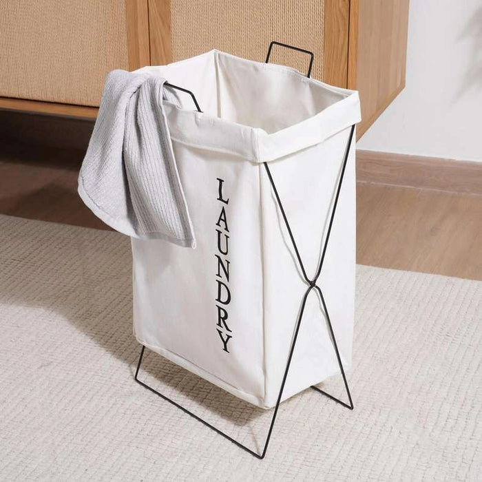 Nola Laundry Hamper 48Cm - White Pan Home