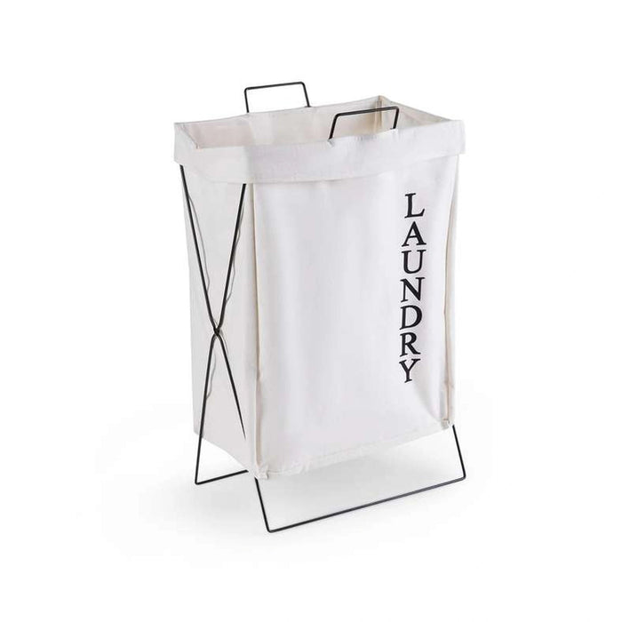 Nola Laundry Hamper 48Cm - White Pan Home