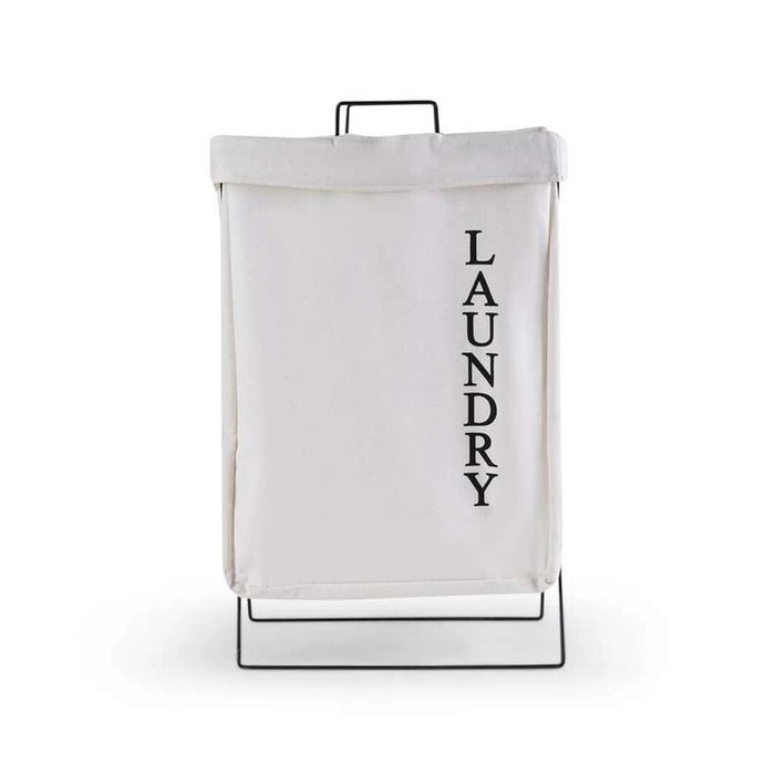 Nola Laundry Hamper 48Cm - White Pan Home