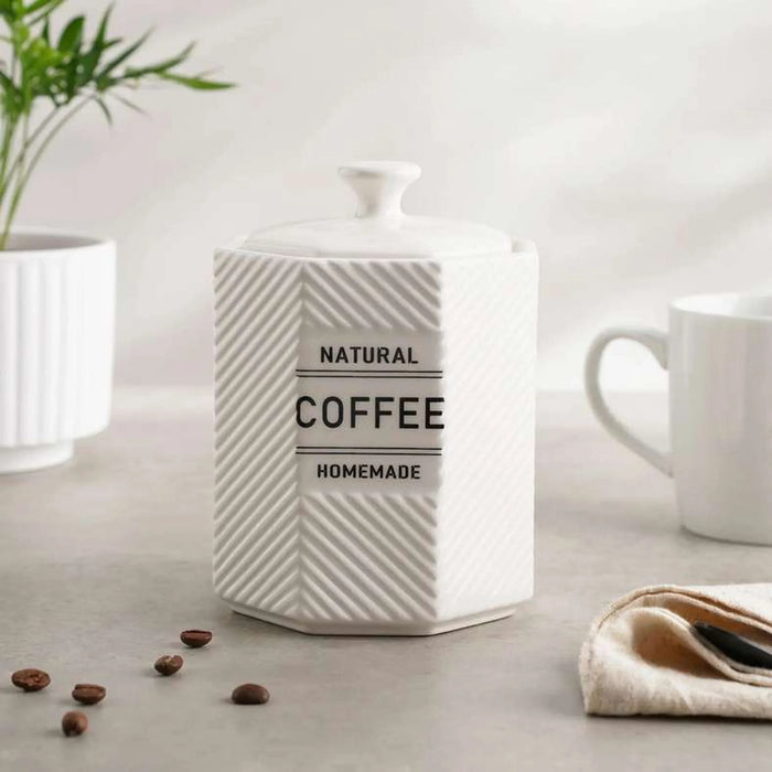 Nolina Coffee Canister 800Ml - White