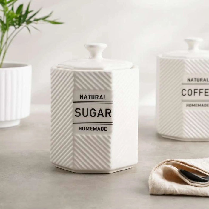 Nolina Sugar Canister 800Ml - White