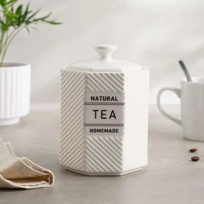Nolina Tea Canister 800Ml - White