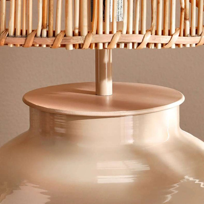 Norfolk E27 Rattan Table Lamp 31X31X46Cm - Natural