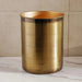Norwell Metal Waste Bin 20X20X25Cm -Antique Gold Pan Home