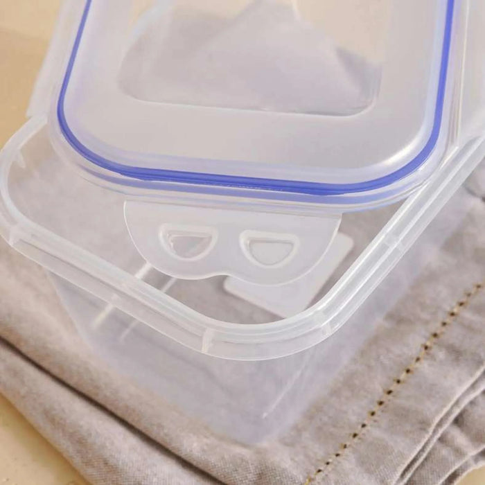 Norwich 2-Piece Rectangular Food Container 800Ml + 1600Ml -Clear
