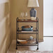 Notica 3-Tier Kitchen Trolley With Board - Black Pan Home