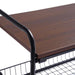 Notica 3-Tier Kitchen Trolley With Board - Black Pan Home