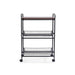Notica 3-Tier Kitchen Trolley With Board - Black Pan Home