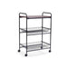 Notica 3-Tier Kitchen Trolley With Board - Black Pan Home