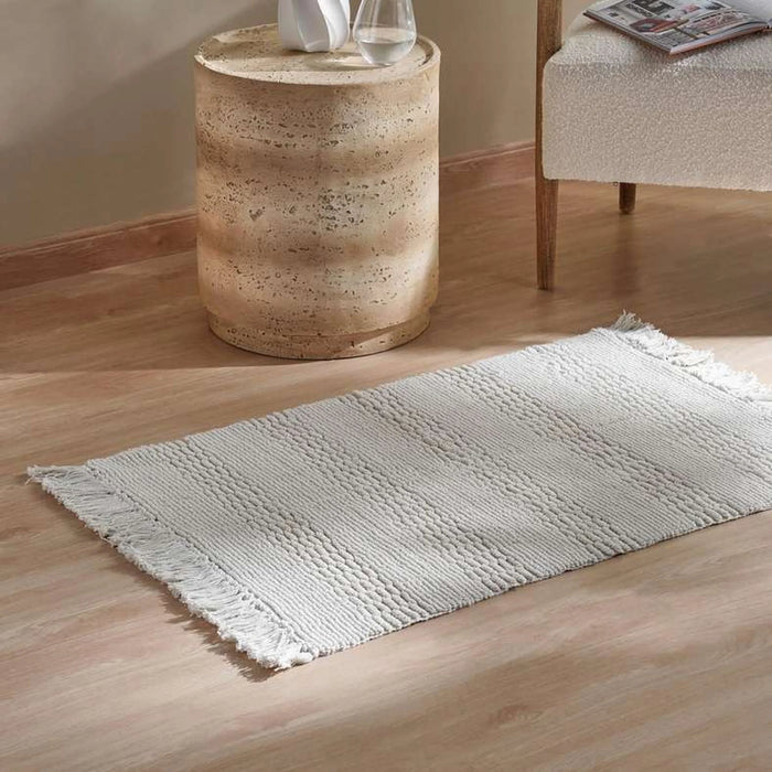 Nova Cotton Woven Dhurrie 60X90Cm - Cream