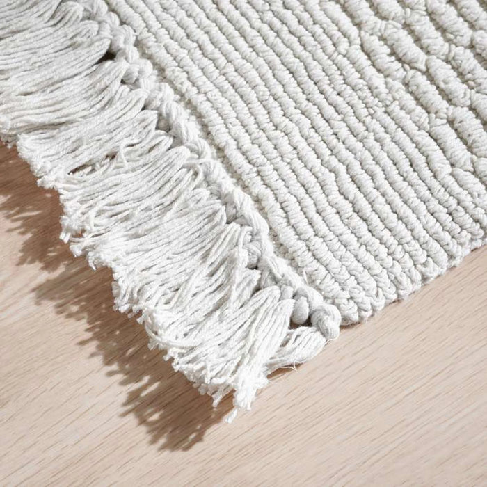 Nova Cotton Woven Dhurrie 60X90Cm - Cream