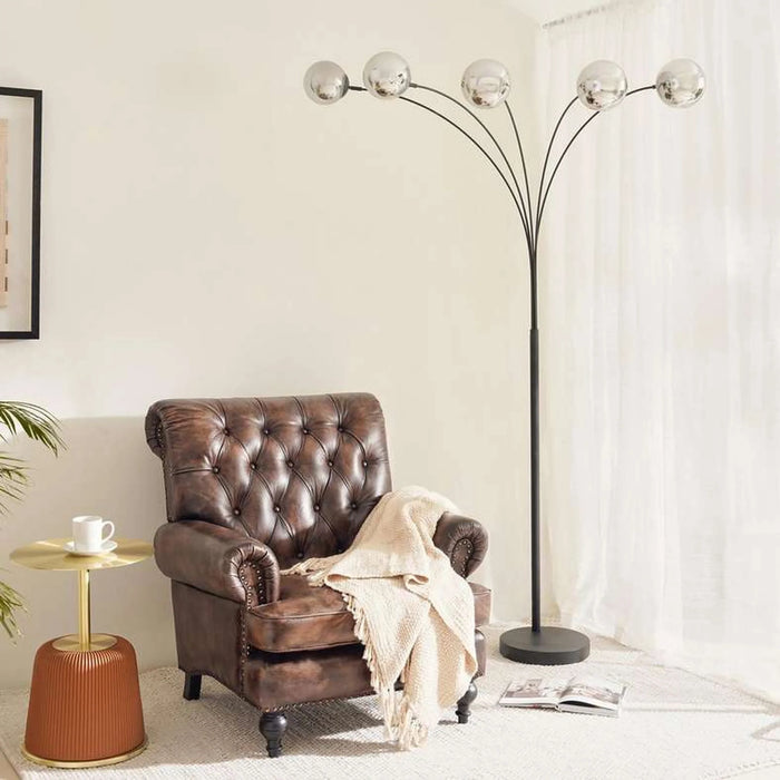 Novaglow 5-Lights E-14 Floor Lamp 160X80X200Cm - Smoke Grey