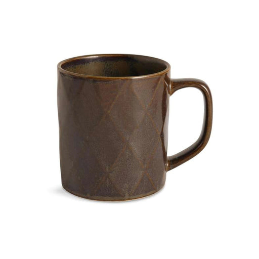 Novato Reactive Glaze Stoneware Mug 340Ml -Dark Brown Pan Home