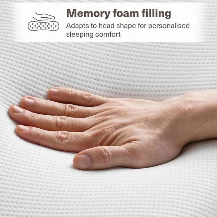 Novera Contour Memory Foam Pillow 40X60X11Cm - White