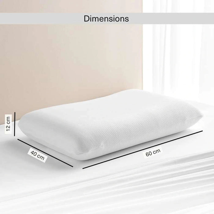 Novera Memory Foam Pillow 40X60X12Cm - White Pan Home
