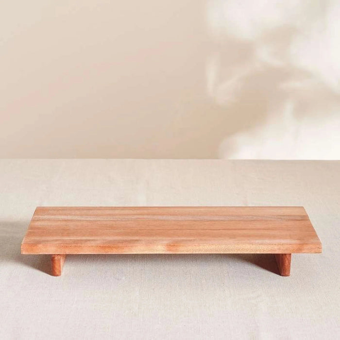 Novus Footed Wooden Serving Board 42X20X5Cm -Natural Pan Home
