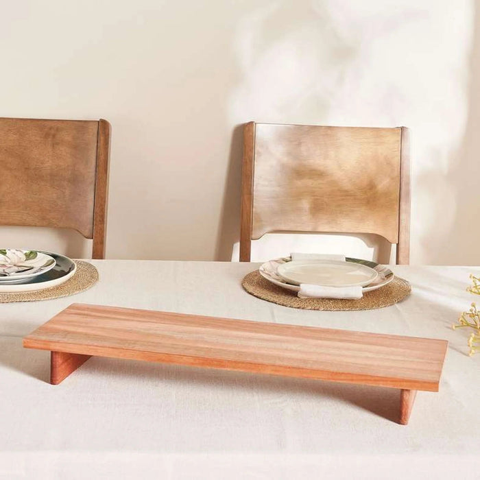 Novus Footed Wooden Serving Board 62X20X7Cm -Natural Pan Home