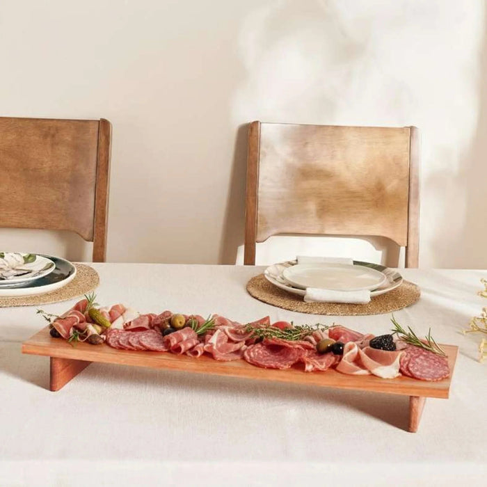 Novus Footed Wooden Serving Board 62X20X7Cm -Natural Pan Home