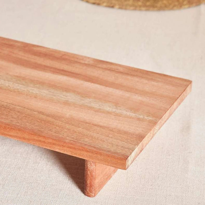 Novus Footed Wooden Serving Board 62X20X7Cm -Natural Pan Home