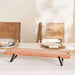 Novus Wooden Serving Board W/Foldable Leg 67X20X10Cm - Natural Pan Home