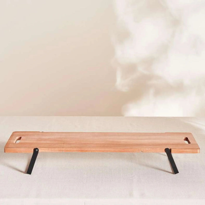 Novus Wooden Serving Board W/Foldable Leg 67X20X10Cm - Natural Pan Home