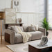 Nukro 3 Seater Sofa-Brown Pan Home