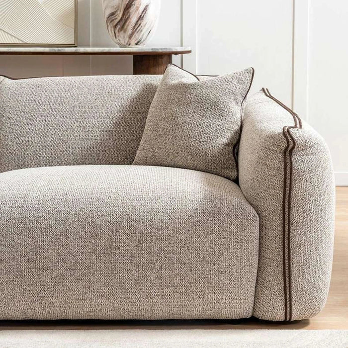 Nukro 3 Seater Sofa-Brown Pan Home