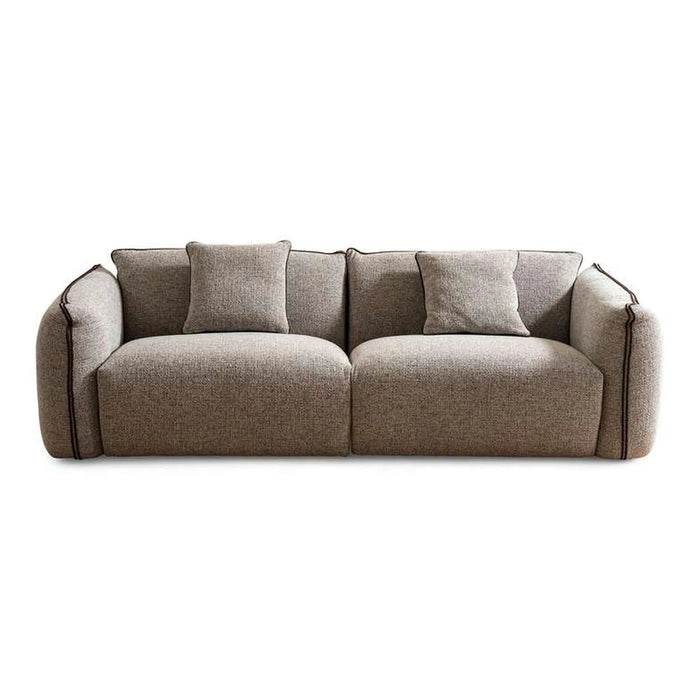 Nukro 3 Seater Sofa-Brown Pan Home