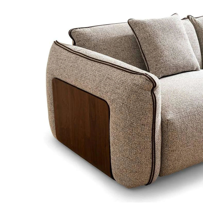 Nukro 3 Seater Sofa-Brown Pan Home