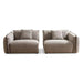 Nukro 3 Seater Sofa-Brown Pan Home