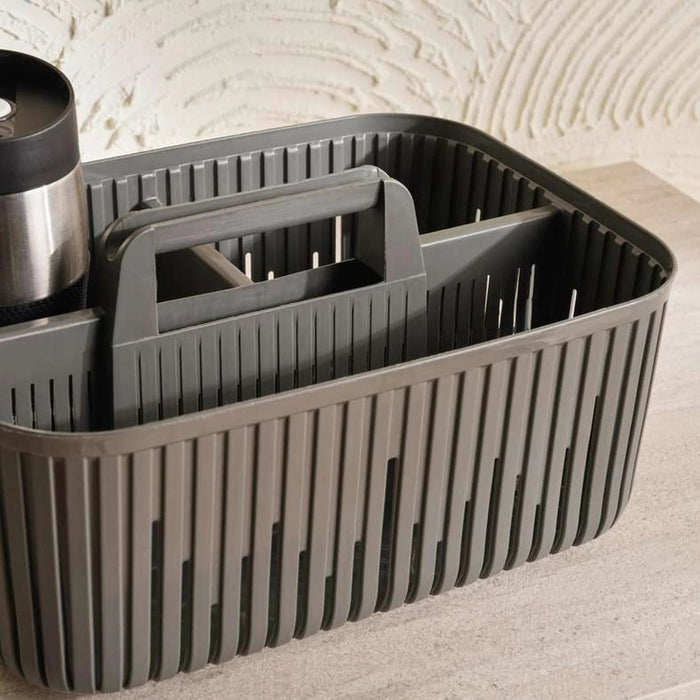 Nyra Multi Purpose Basket W/Handle 31.2X22.8X15.5Cm - Grey Pan Home