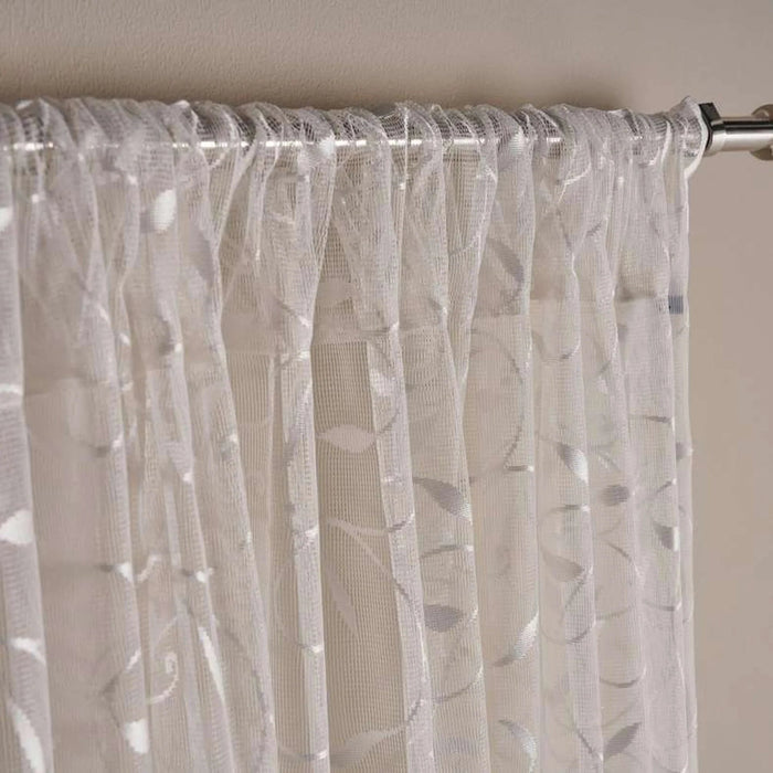 Nysha Lace 2 Piece Curtain Set 150X300Cm - Cream Pan Home