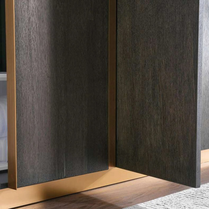 Oakland 6 Door Wardrobe - Brown