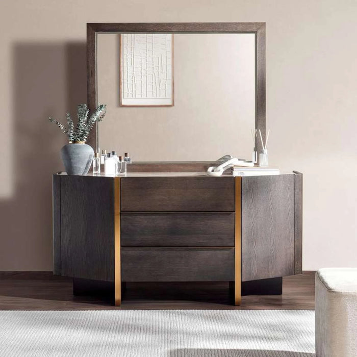 Oakland Dresser Mirror - Brown
