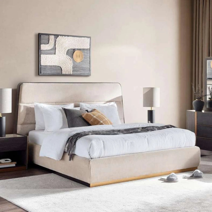 Oakland King Bed 180X200 Cm - White