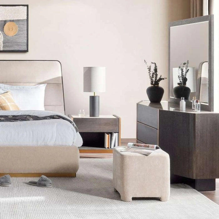 Oakland King Bed 180X200 Cm - White