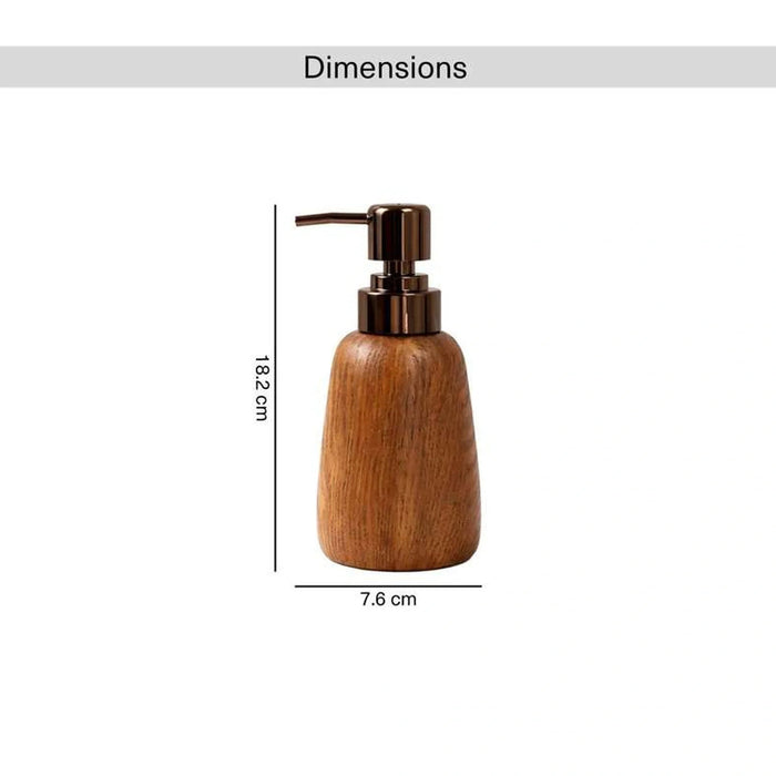 Oakroot Soap Dispenser 7.6X7.6X18.2Cm - Natural Pan Home