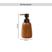 Oakroot Soap Dispenser 7.6X7.6X18.2Cm - Natural Pan Home