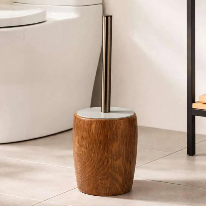 Oakroot Toilet Brush Holder 10X10X25Cm - Natural