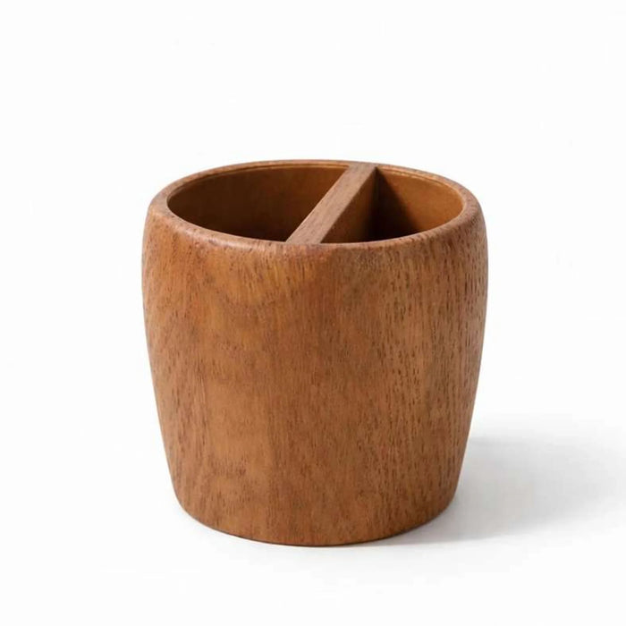 Oakroot Toothbrush Holder 11X6X11Cm - Natural