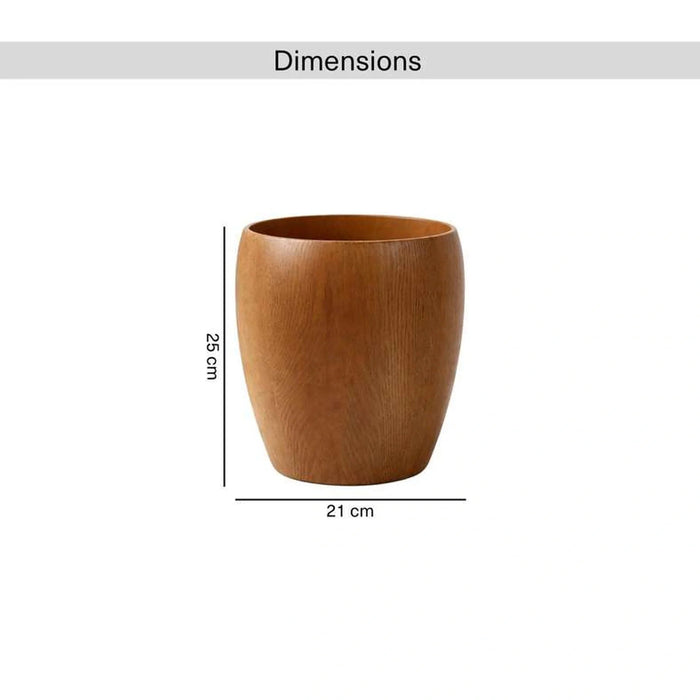 Oakroot Waste Bin 21X21X25Cm - Natural Pan Home